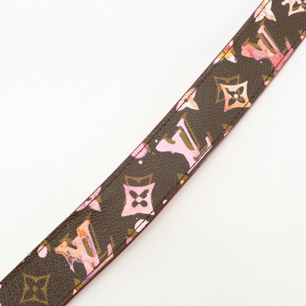 Louis Vuitton x Richard Prince Monogram Watercolor Canvas and Leather Belt - Picture 2 of 10